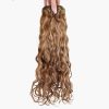 Wavy Curly Chestnut Chocolate Dimensional Clip-In Hair Extension are for those with 2B-2C curl patterns.