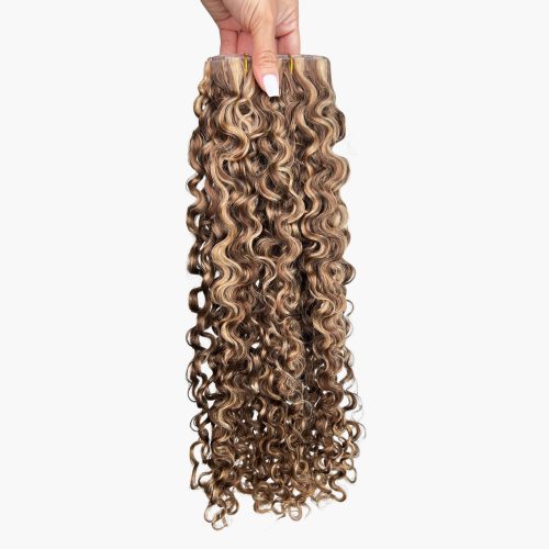 Sambi Curly Honey Blonde Invisible Clip-Ins | Curly Heaven™ 