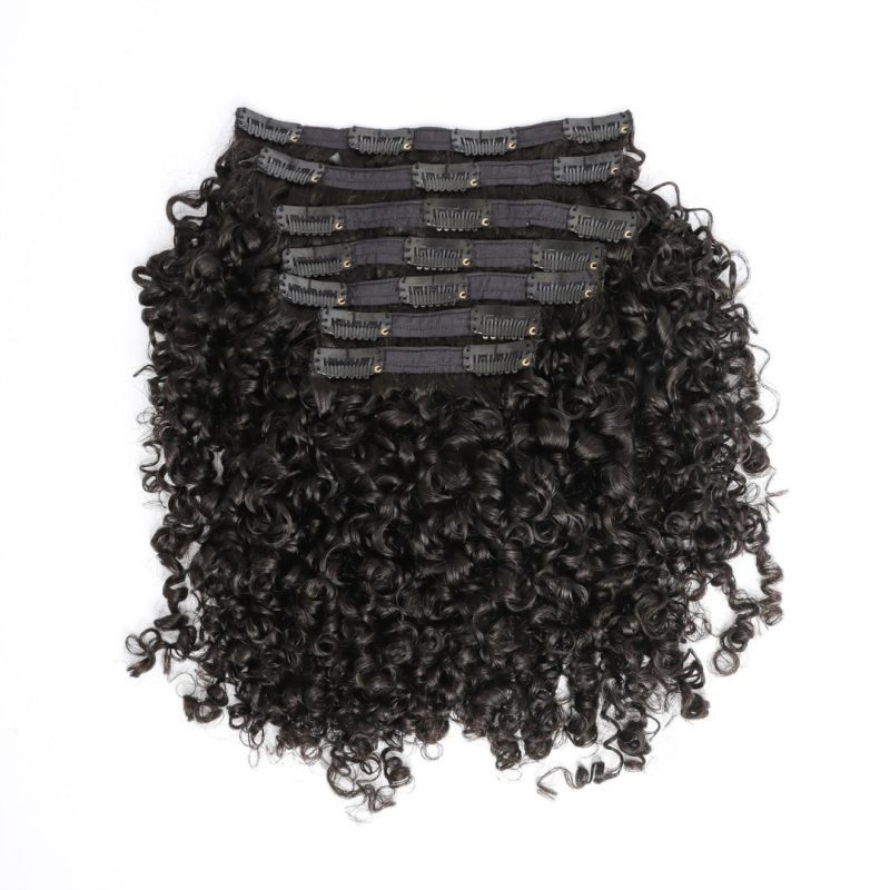 SPIRALLY OFF BLACK CURLY HEAVEN HAIR EXTENSIONS