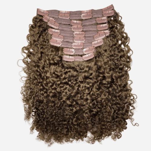 Sambi Chocolate Brown Classic 3B Curly Clip-in Hair Extensions 