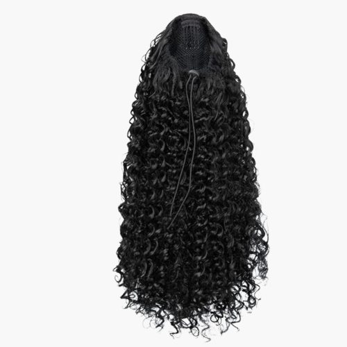 Sambi Off Black Drawstring Ponytail Extension | Curly Heaven™