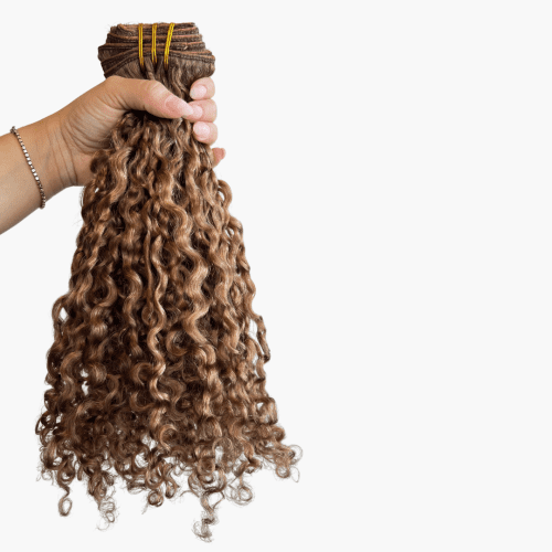 Curly Heaven Hair | Curly Hair Extensions Medium Blonde Clip-In for 3B curls