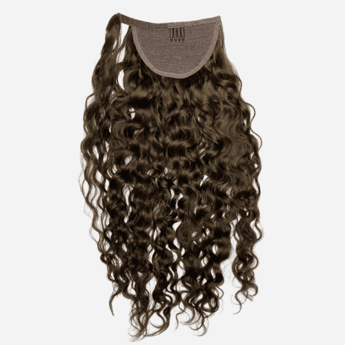 Wavy Curly Chocolate Brown Ponytail Extension | Curly Heaven™ 