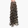 Wavy Curly Mocha Brown Clip-In Hair Extension are best for those with 2B-2C curl patterns