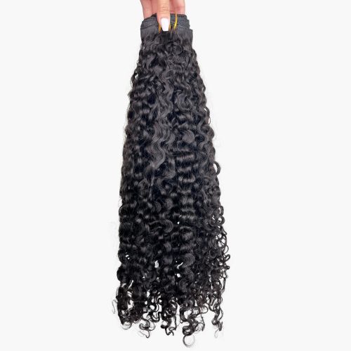 Sambi Curly 3B Off Black Classic Clip-In Extensions in 30